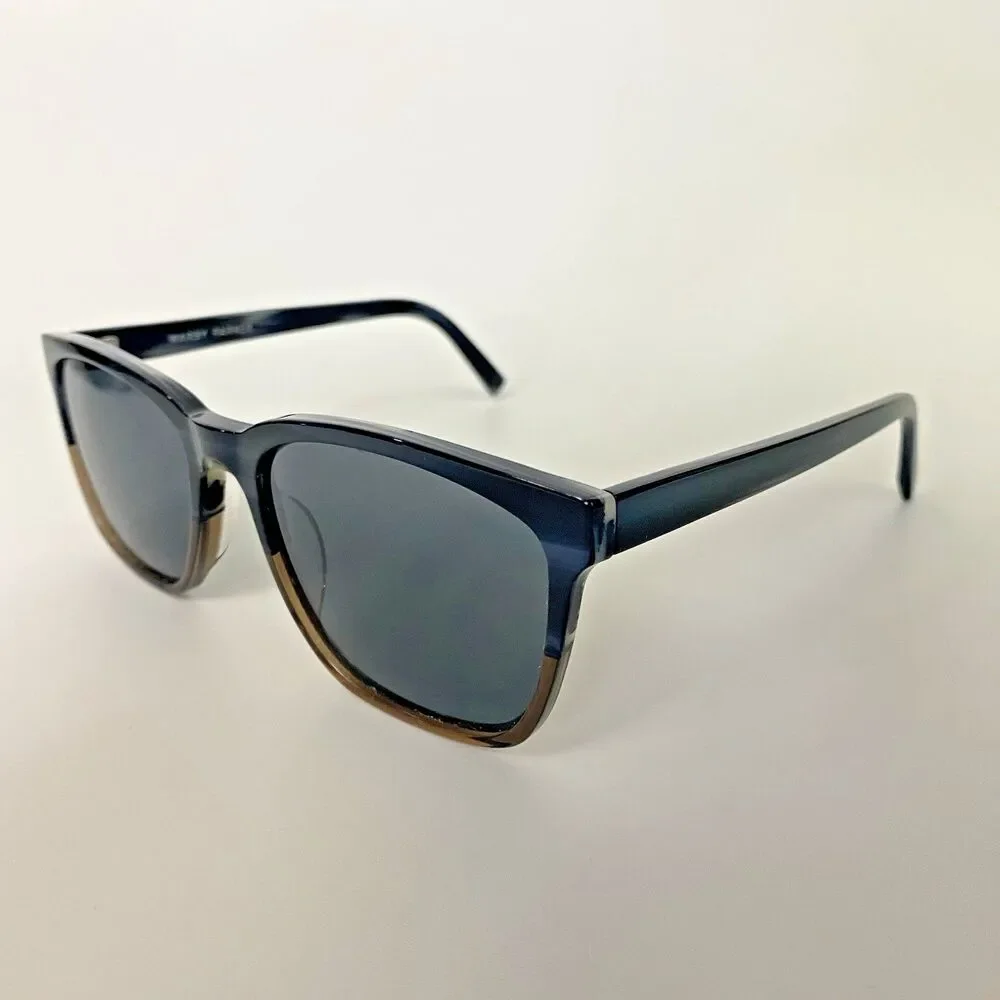 Warby Parker Barkley XW LBF 125 Sunglasses Blue Brown 59-19-150